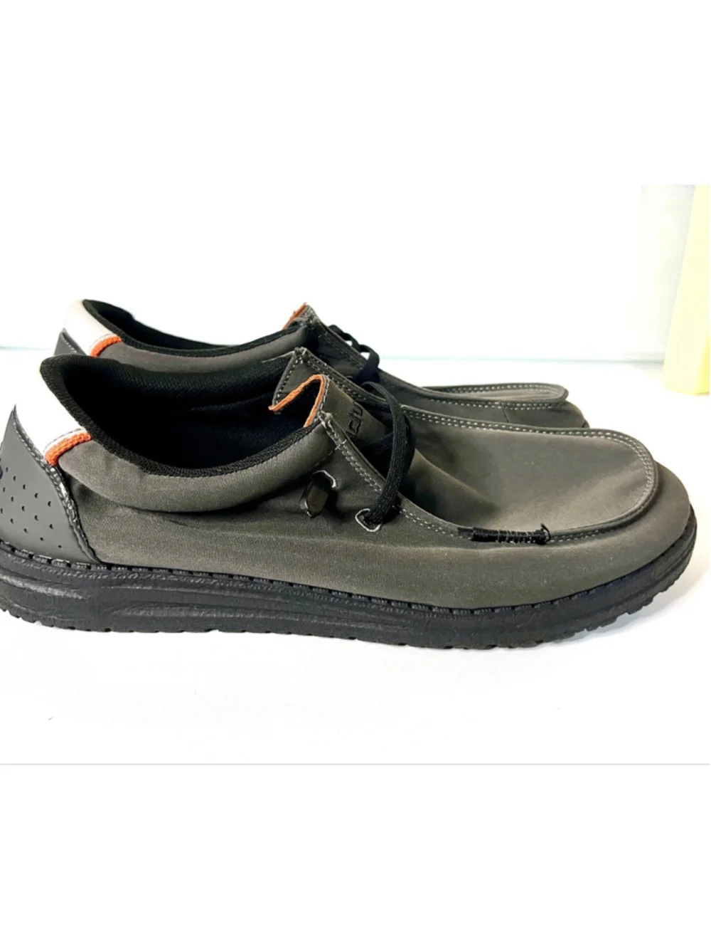 HEYDUDE Wally Adv Slip On shoes in Lava Stone Gray color Men Size 8